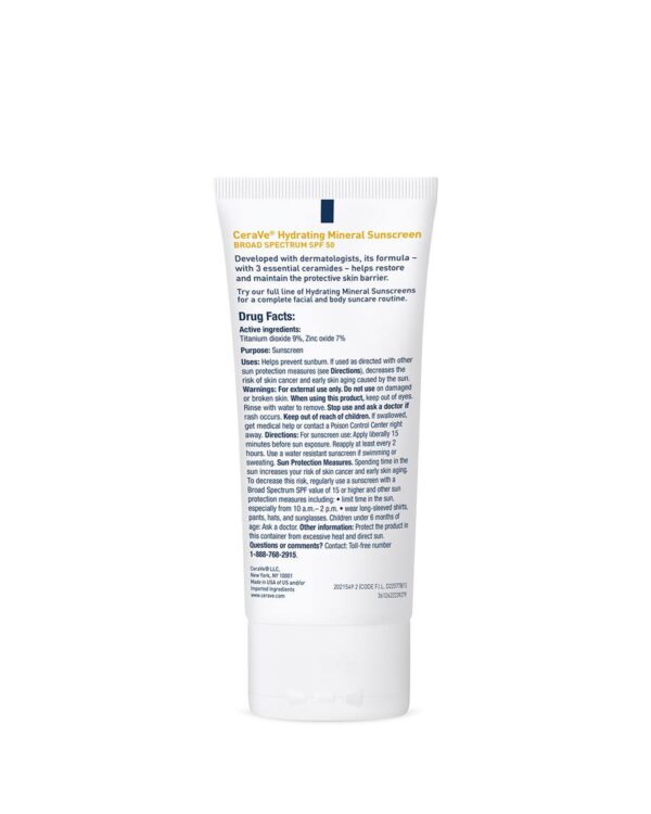 Cerave Hnydrating Mineral Sun Screen 75 ML - Image 2